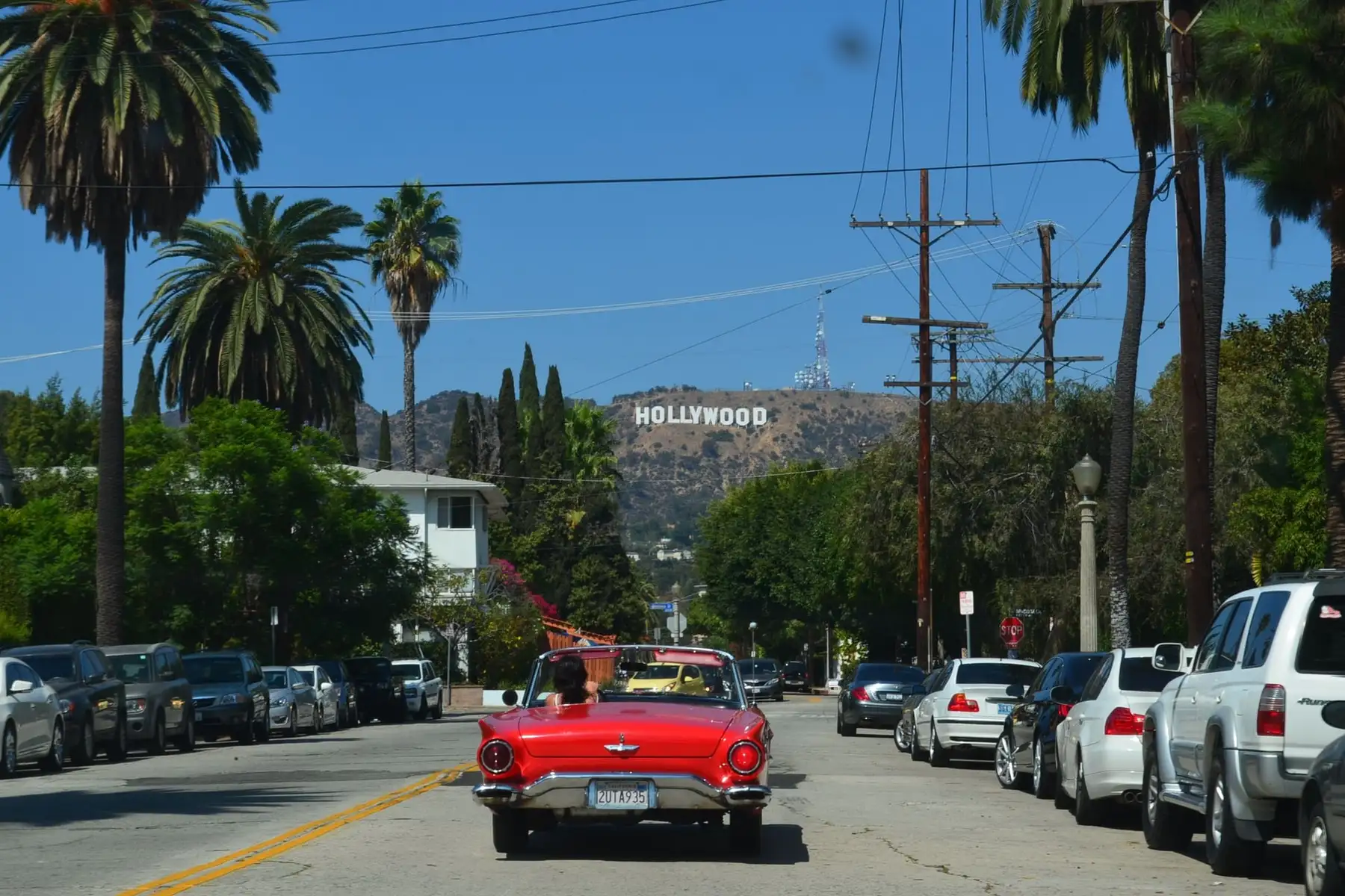 The Los Angeles basin and downtown towers seen from the Griffith hills