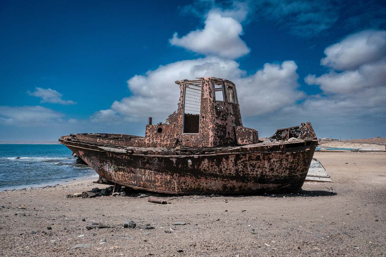 Santa Maria pier and beach on Sal island, Cape Verde